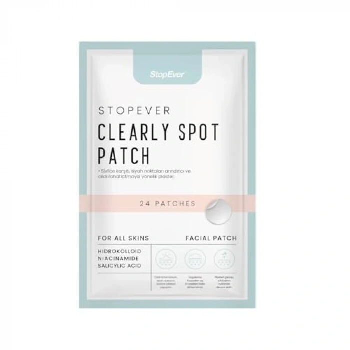 Hidrokolloid İçeren Şeffaf Akne Bandı, 24 Adet Paket