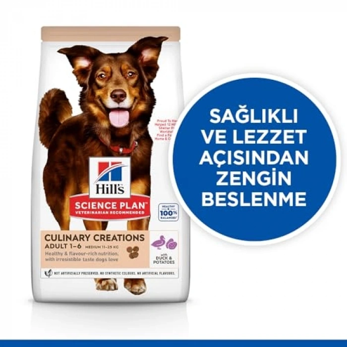 Hills Hills Ördekli Medium Köpek Maması 14