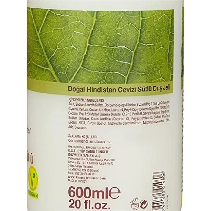 Hindistan Cevizi Sütlü Duş Jeli 600 ml