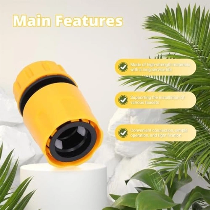 Hızlı bağlantılı 1/2 inç hortum ucu konektörü seti, 6 parça