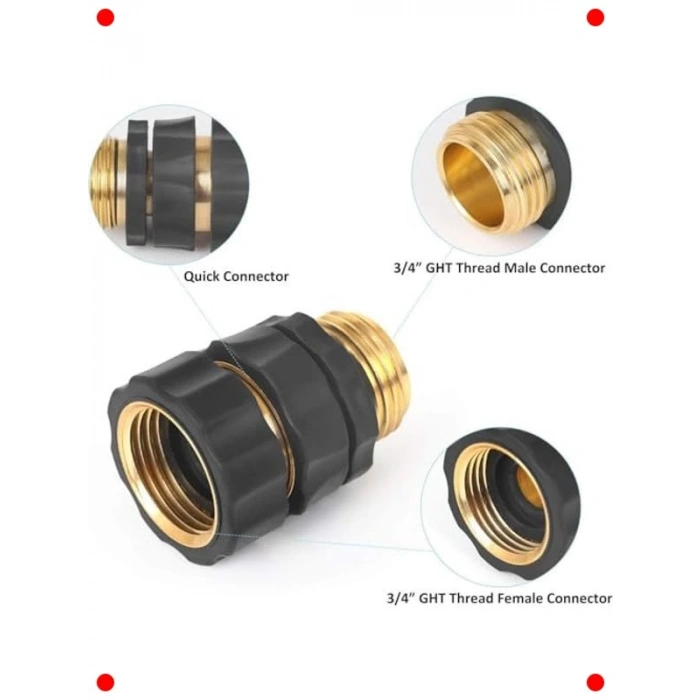 Hızlı Bahçe Hortumu Bağlantı Seti - Su Durdurma