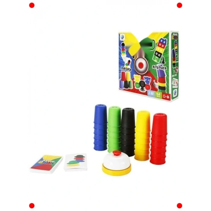 Hızlı Bardak Dizme Beceri Oyunu Seti