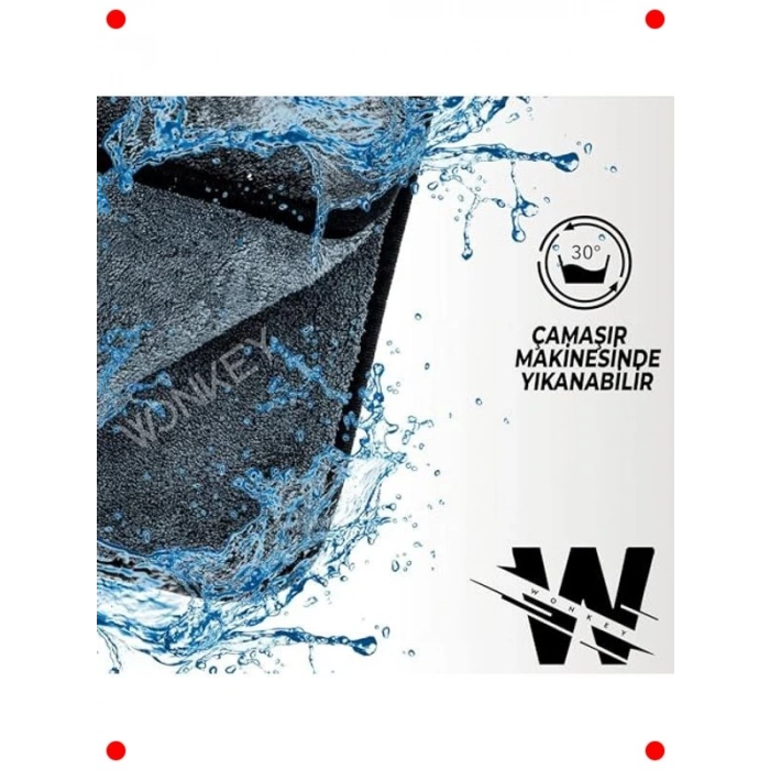 Hızlı Kuruyan Mikrofiber Spor Havlusu (2 Adet, Gri)