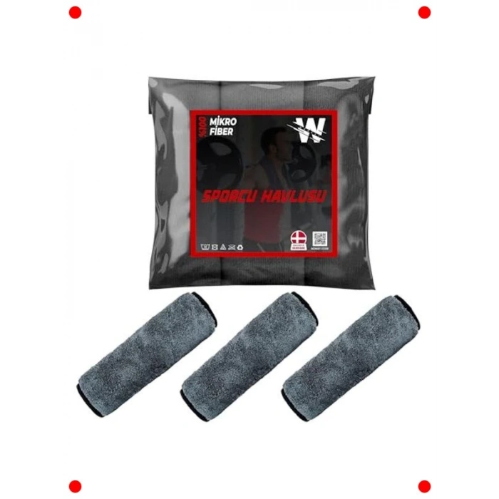 Hızlı Kuruyan Mikrofiber Spor Havlusu (3 Adet)