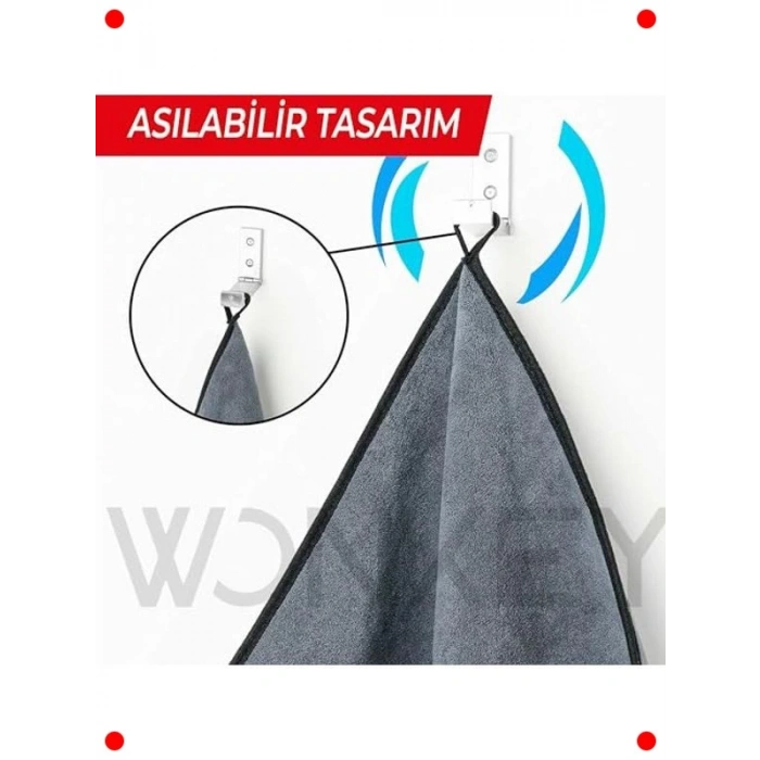 Hızlı Kuruyan Mikrofiber Spor Havlusu (3 Adet)