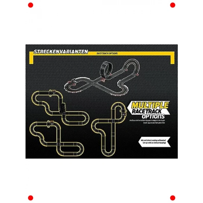 Hızlı Yarış Pisti Seti - Çift Araçlı Heyecan