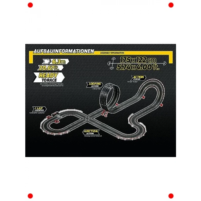 Hızlı Yarış Pisti Seti - Çift Araçlı Heyecan