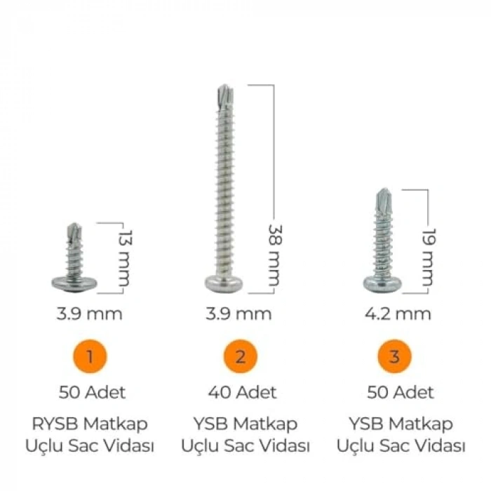 Hobi-3 Matkap Uçlu Akıllı Vida Seti, 435 Parça