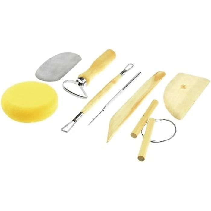 Hobi Çömlek Seti, 13 Parçalı Serak Aleti ile