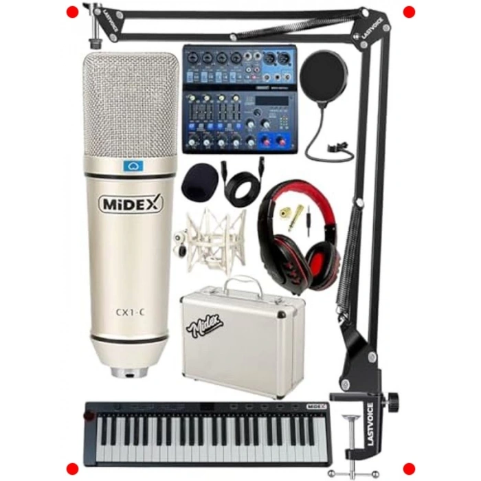 Home Stüdyo Başlangıç Paketi 4: Ses Kartı, Mikrofon, MIDI