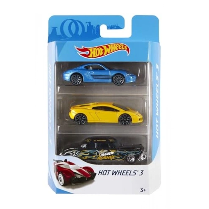 Hot Wheels Üçlü Araba Seti, 3 yaş ve üzeri, K5904