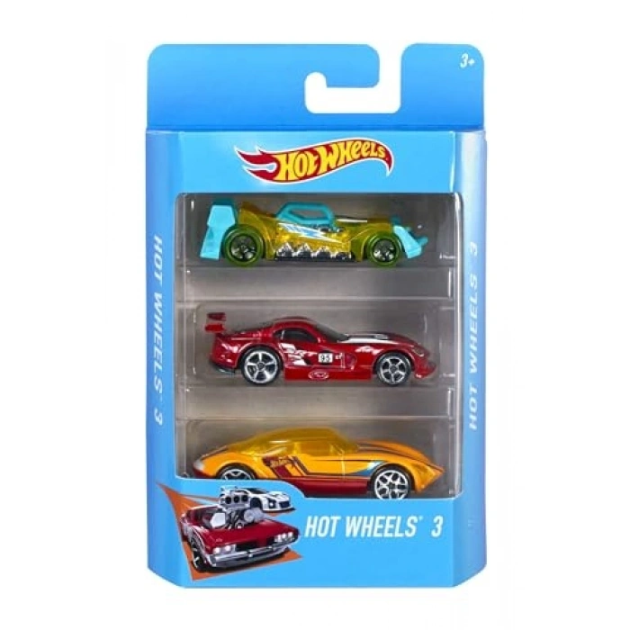 Hot Wheels Üçlü Araba Seti, 3 yaş ve üzeri, K5904