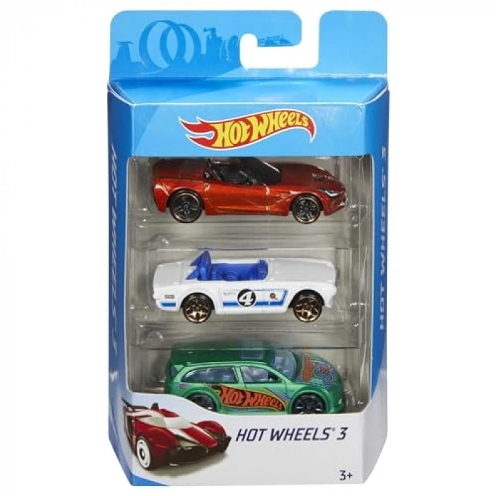 Hot Wheels Üçlü Araba Seti, 3 yaş ve üzeri, K5904