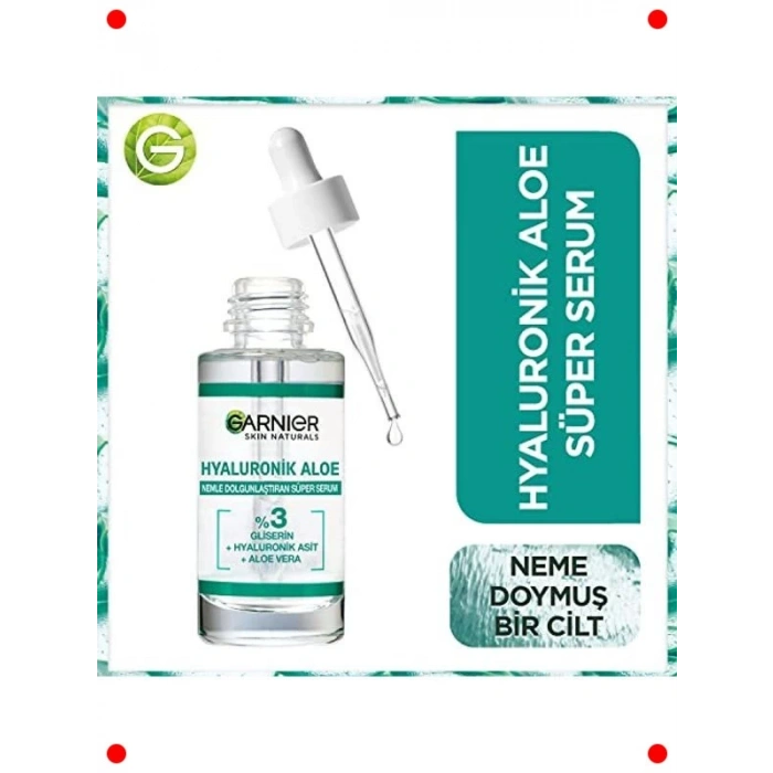 Hyaluronik Asit ve Aloe Vera Süper Serum (30 ml)