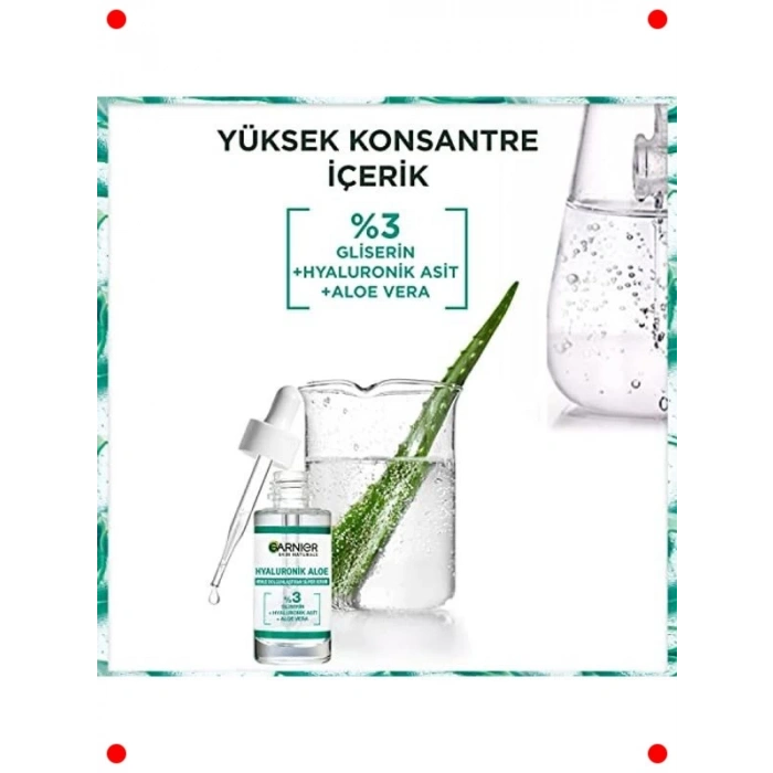 Hyaluronik Asit ve Aloe Vera Süper Serum (30 ml)