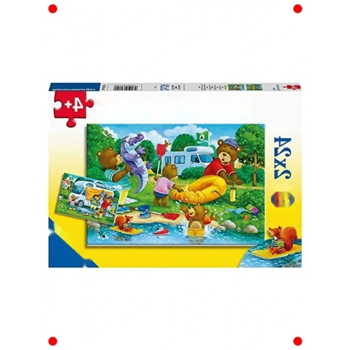 ı Ailesi Kampta Temalı 2x24 Parça Yapboz