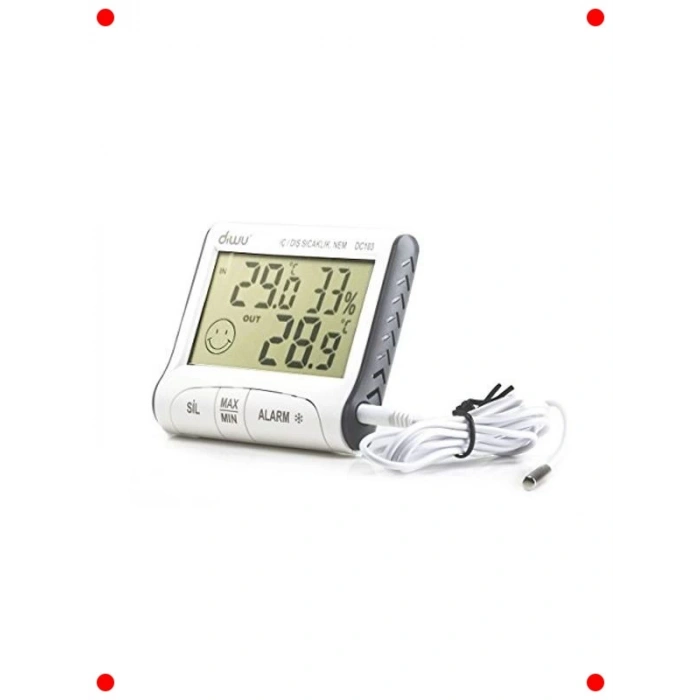 İç & Dış Ortam Termometre Nem Ölçer