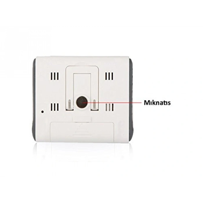 İç Mekan Termometre ve Nem Ölçer - Pratik Saat Özellikli