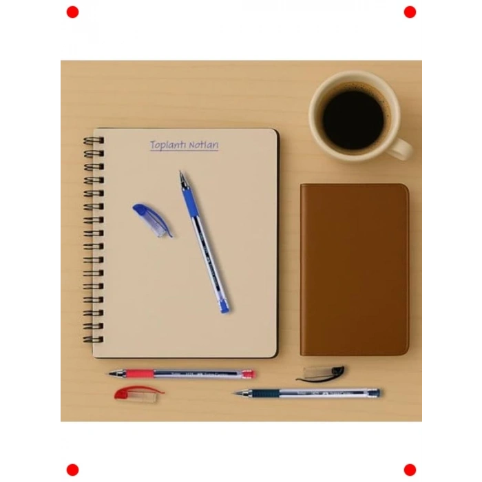 İğne Uç Tükenmez Kalem Seti, 10lu, Mavi