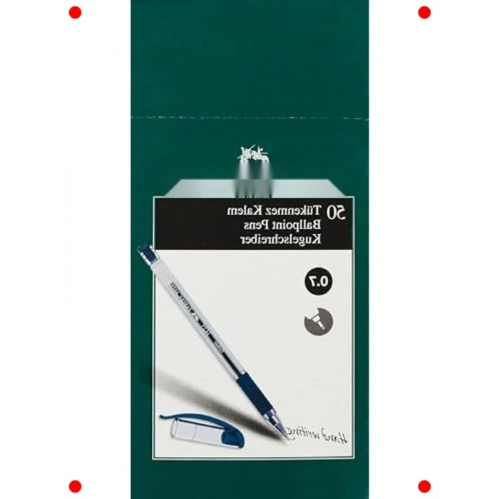 İğne Uç Tükenmez Kalem Seti - Siyah, 50 Adet