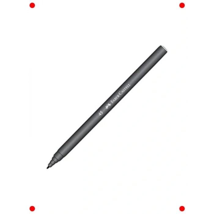 İğne Uçlu Keçeli Kalem Seti (10 Adet, Siyah)