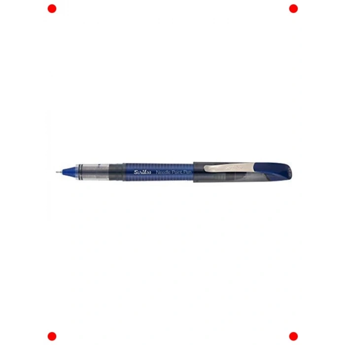 İğne Uçlu Mavi Tükenmez Kalem Seti (12 Adet)