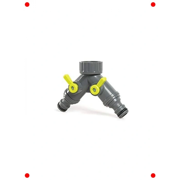 İki Çıkışlı Musluk Adaptörü, Vanalı (3/4)