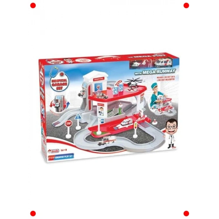 İki Katlı Hastane ve Garaj Oyun Seti