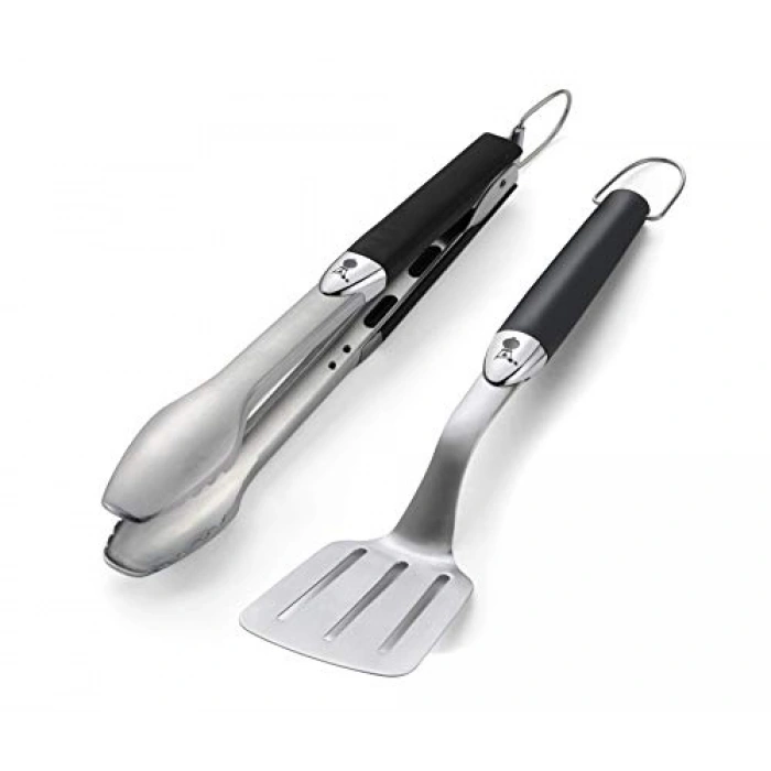 İkili set halinde ızra ve spatula, bahçe işlerinde kullanıma uygun