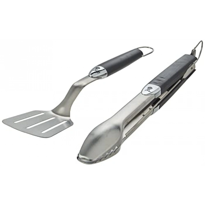 İkili set halinde ızra ve spatula, bahçe işlerinde kullanıma uygun