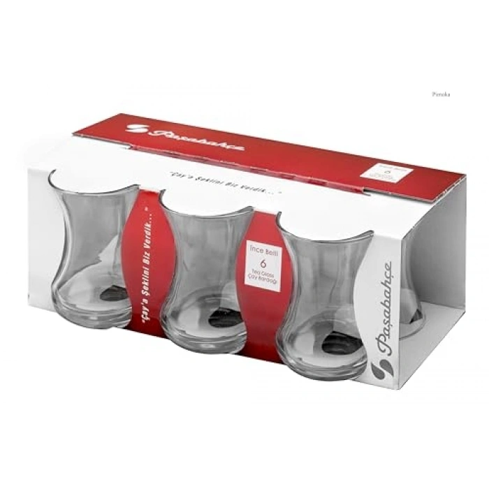 İnce Bellli 6lı Çay Bardağı Seti ile Keyifli İkramlar