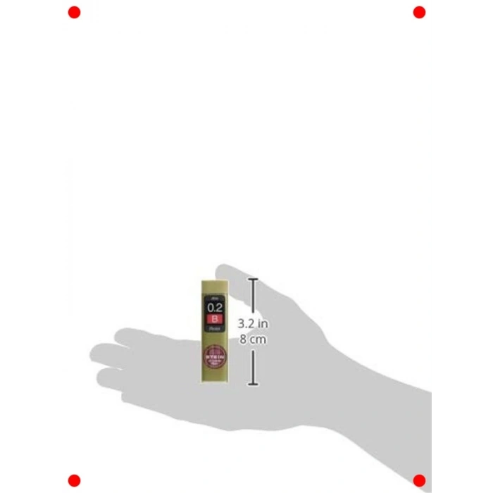 İnce Mekanik Kurşun Kalem Ucu, 0.2 mm, B, 20 Adet