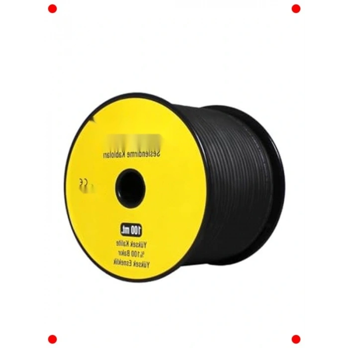 İnce Mono Mikrofon Kablosu - 100 Metre %100 Bakır