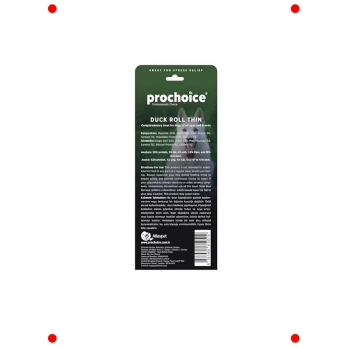 İnce Ördek Derili Köpek Ödül Çubuğu - 2 Adet