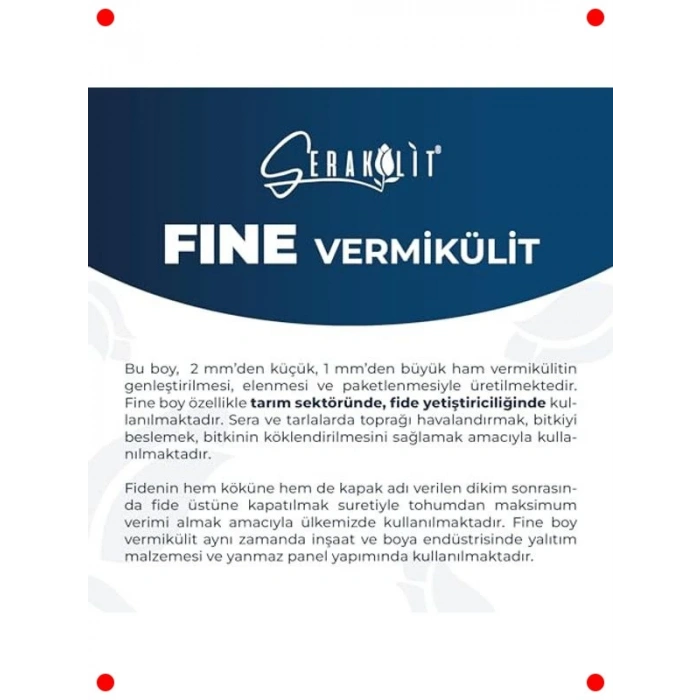 İnce Tane Vermikülit Bahçe Toprağı Katkısı 1 Litre