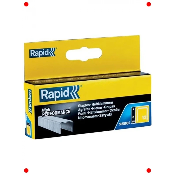 İnce Tel Zımba Telleri Tip 13, 8mm - 2500 Adet