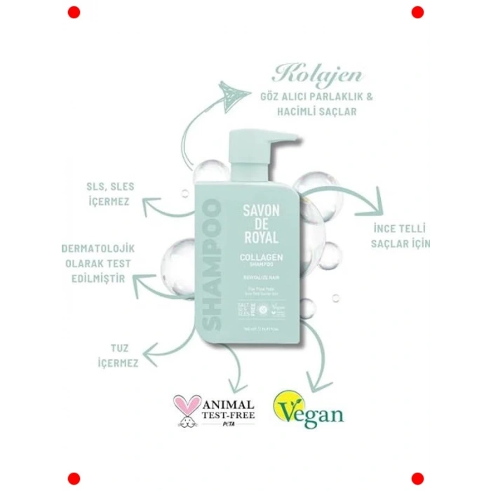 İnce Telli Saçlar için Kolajen Şampuanı 500 ml