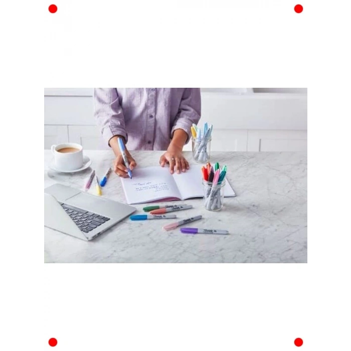 İnce Uçlu Kalıcı Markör Seti - Özel Renkler (5li)