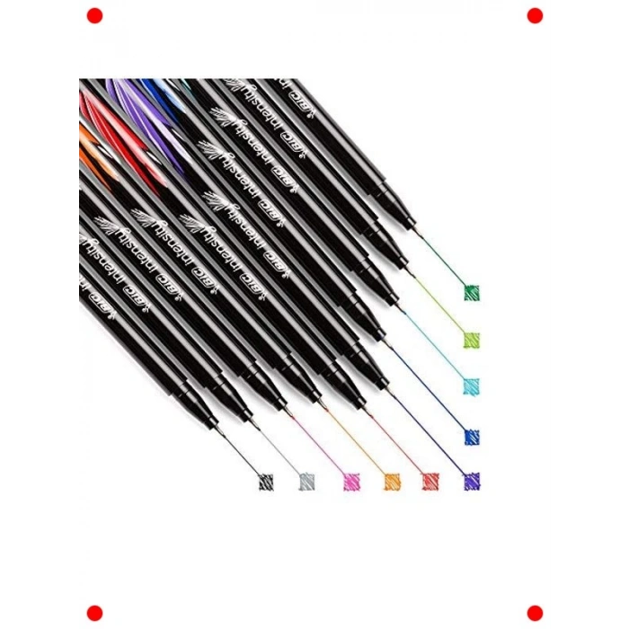 İnce Uçlu Keçeli Kalem Seti, 20 Renk, 0.4 mm Uç
