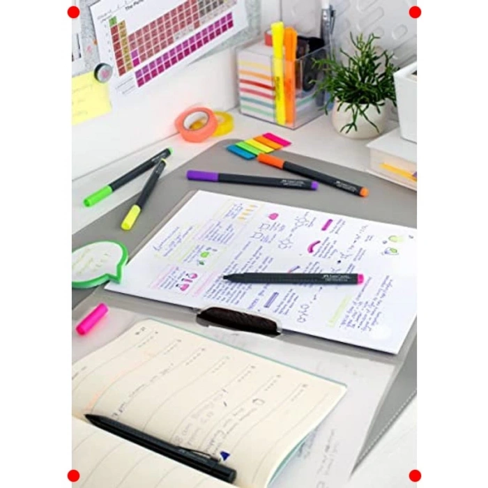 İnce Uçlu Keçeli Kalem Seti - 30 Pastel ve Neon Renkler