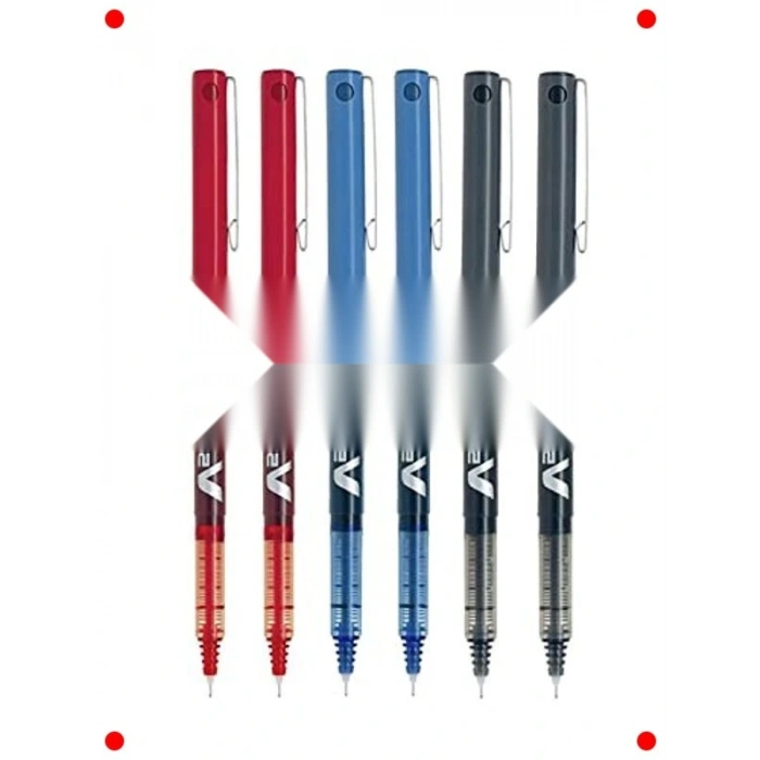 İnce Uçlu Renkli Jel Kalem Seti - 6 Adet