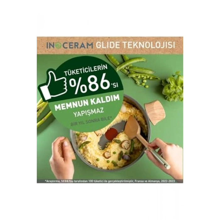 İndüksiyon Tabanlı 20 cm Seramik Kaplama Sahan