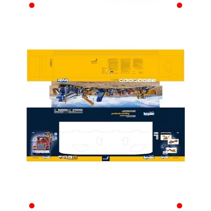 İnşaat Aracı Taşıyan Ölçekli Tır Modeli