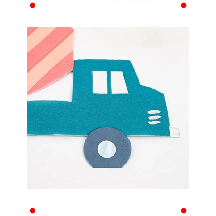 İnşaat Temalı Parti Peçeteleri - 20li Paket