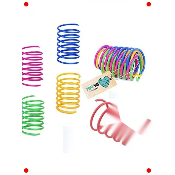 İnteraktif Yaylı Kedi Oyuncak Seti 8 Adet