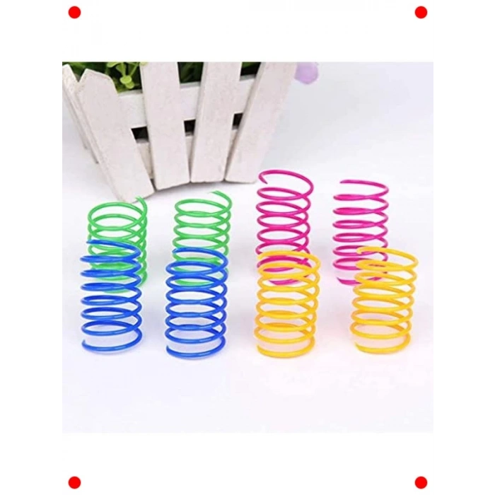 İnteraktif Yaylı Kedi Oyuncak Seti 8 Adet