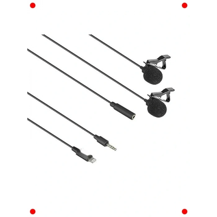 iPhone Uyumlu İkili Yaka Mikrofonu