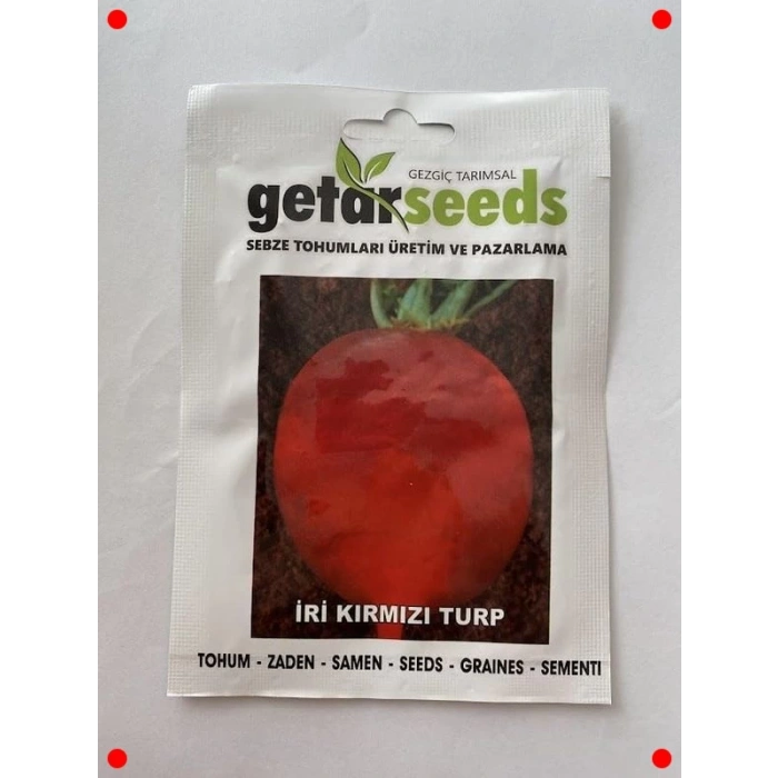 İri Kırmızı Turp Tohumu (Çoklu Paket, 10 Gram)