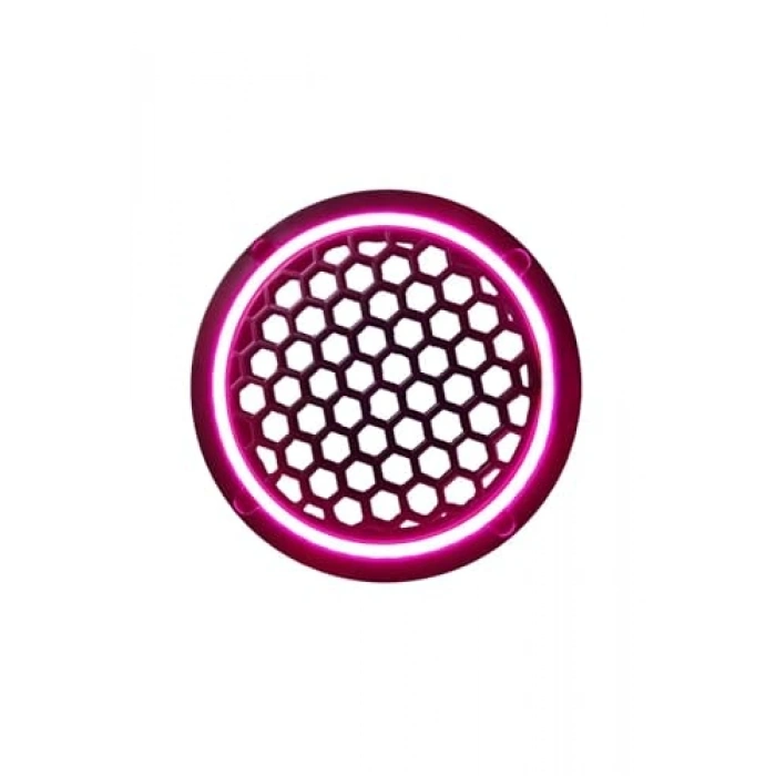 Işıklı 16 cm Hoparlör ve Kapağı - 2 Adet Pembe