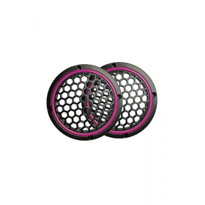 Işıklı 16 cm Hoparlör ve Kapağı - 2 Adet Pembe